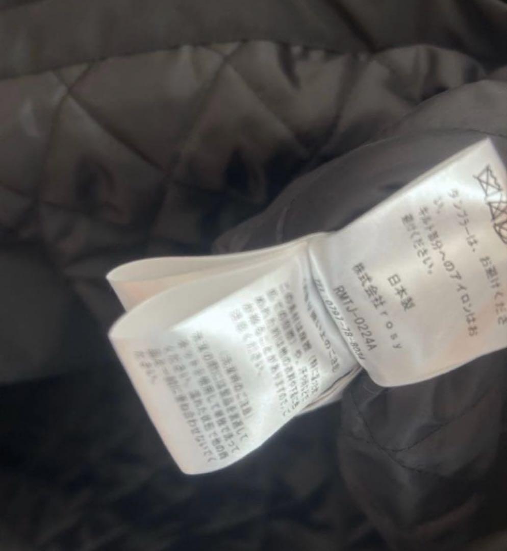 美品rosymonster コート　ネイビー