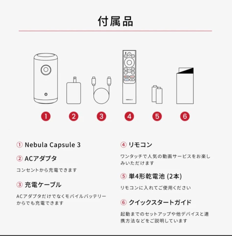 Anker Nebula Capsule 3 (モバイルプロジェクター)