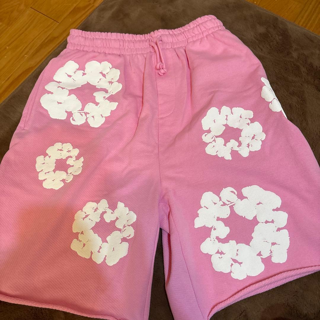 デニムティアーズ　ハーフパンツ　ピンク S