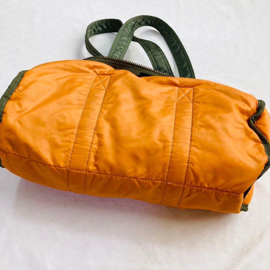 ポーターPORTERタンカーLミニボストン緑ダッフルバッグ 廃盤モデル吉田カバン