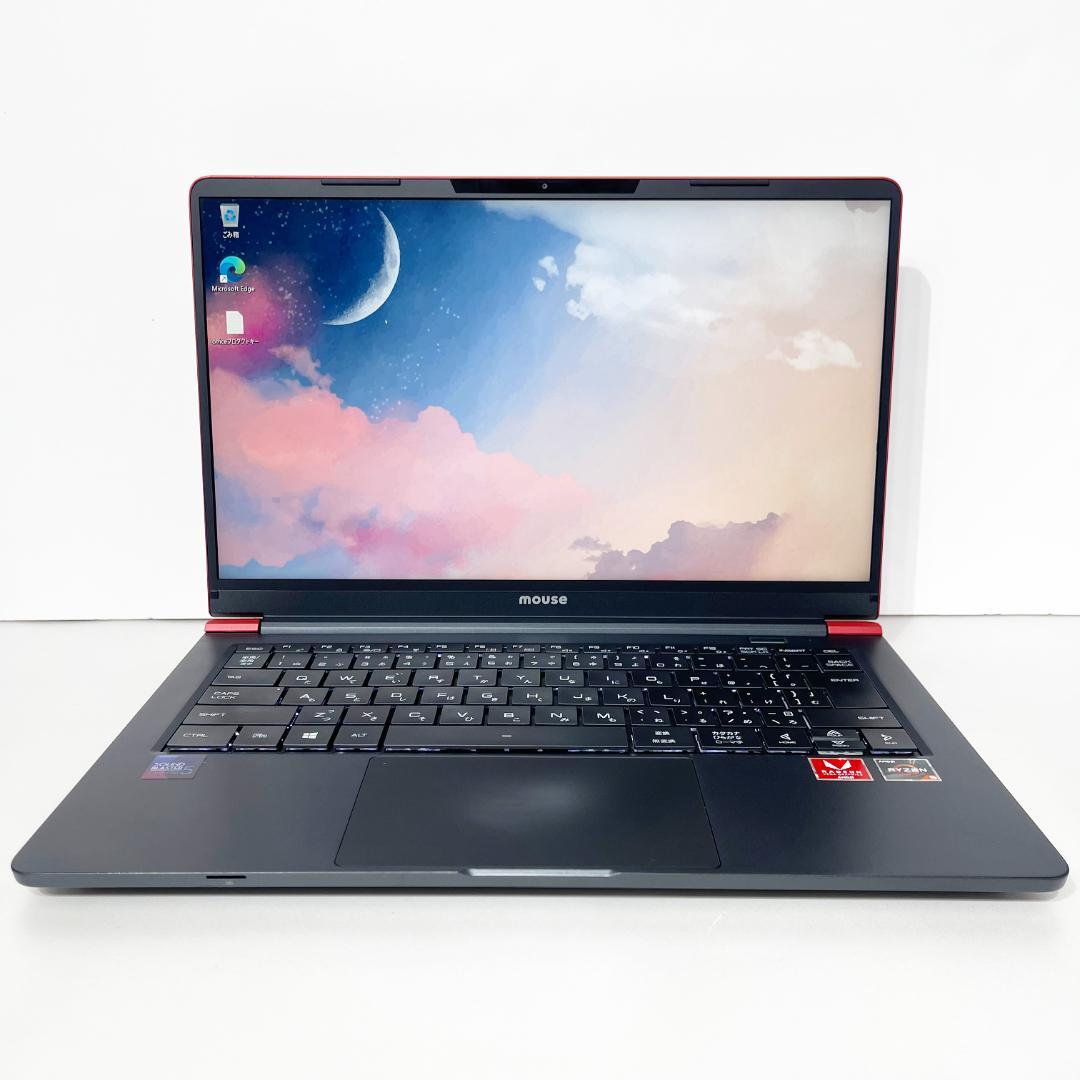 mouse Ryzen5 フルHD14インチ SSD512GB メモリ16GB