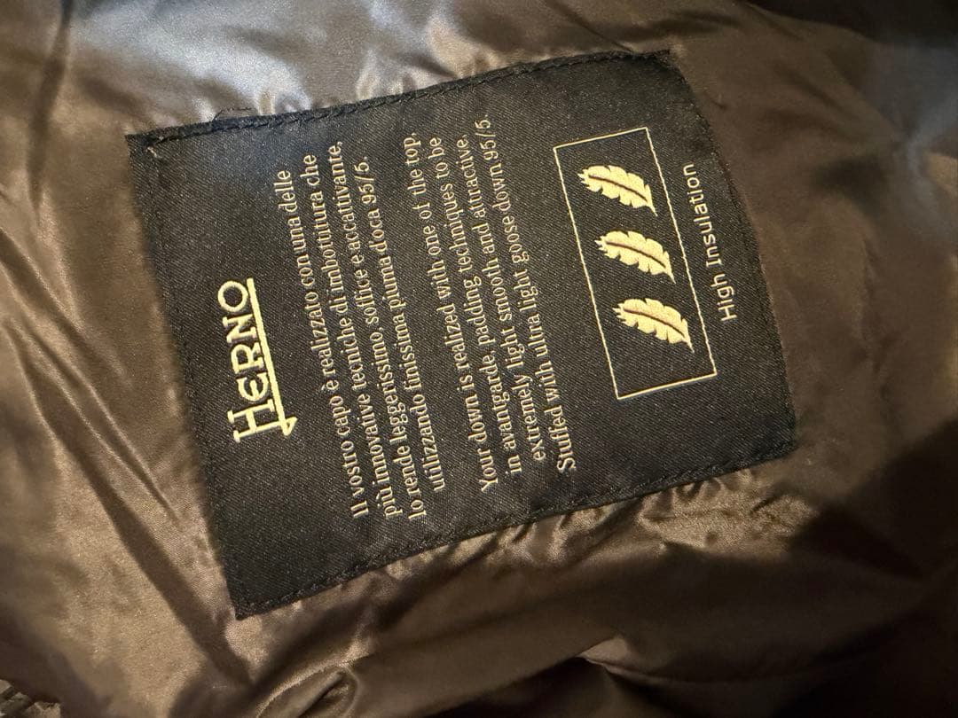 美品　ヘルノ HERNO ダウンコート n-3b 型　48