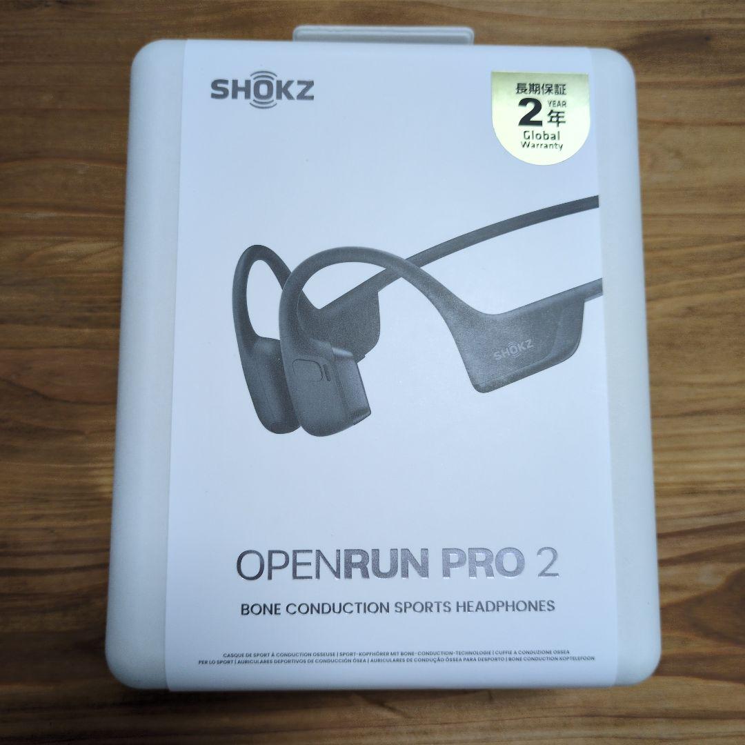 SHOKZ｜ショックス 骨伝導イヤホン OpenRun Pro 2 ブラック