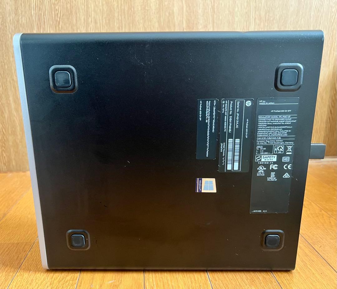 Windowsデスクトップ HP PRODESK 600G4/i5-8500/16GB/SSD 256GB