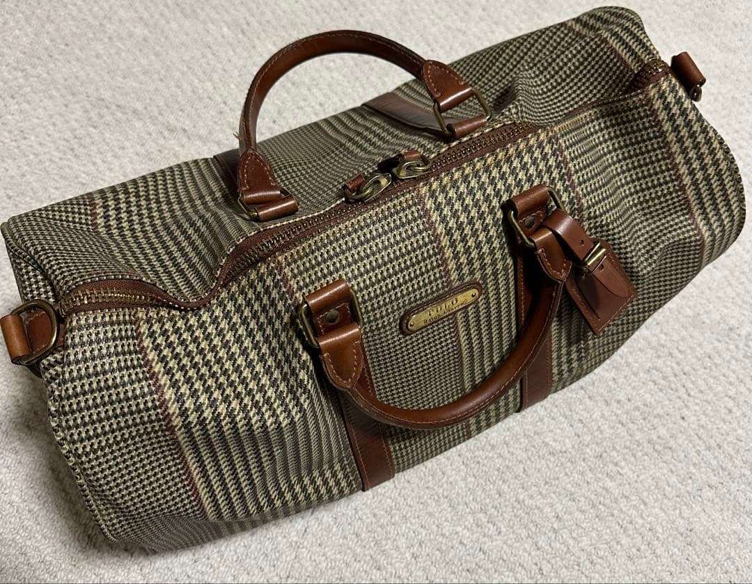 POLO RALPH LAUREN ボストンバッグ 千鳥格子 旅行バッグ