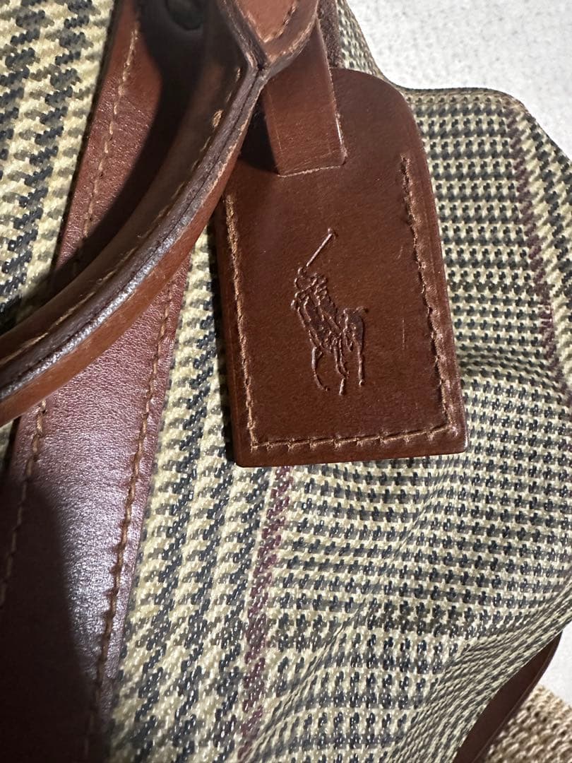 POLO RALPH LAUREN ボストンバッグ 千鳥格子 旅行バッグ
