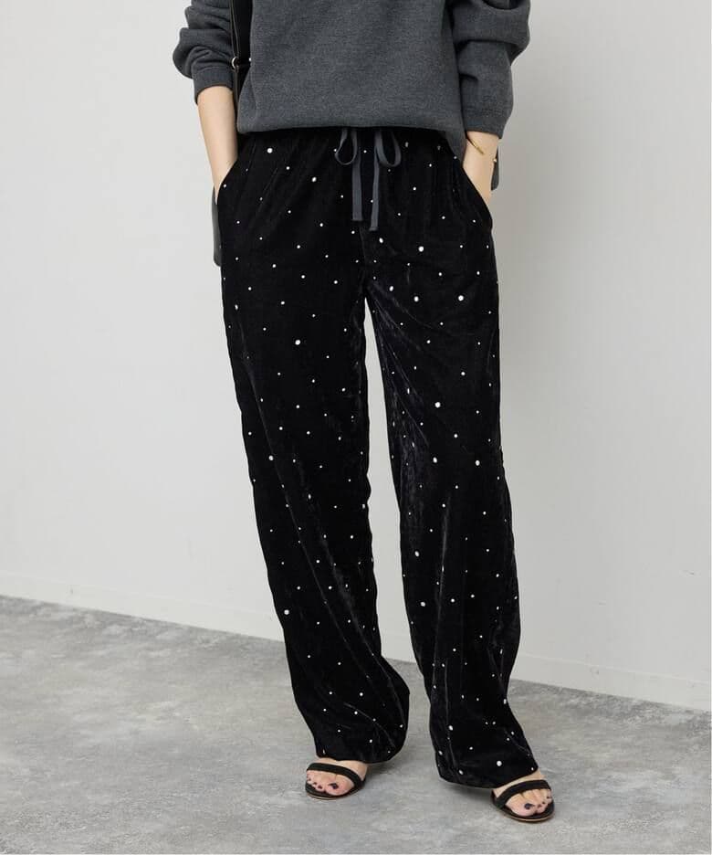 VIAN / グリッターベルベット イージーパンツ 【新品、未使用】