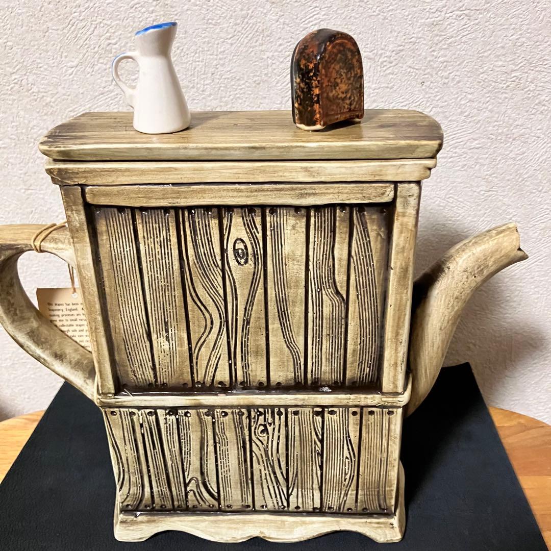 【ティーポッタリー】ENGLAND製アンティークオブジェ　美品