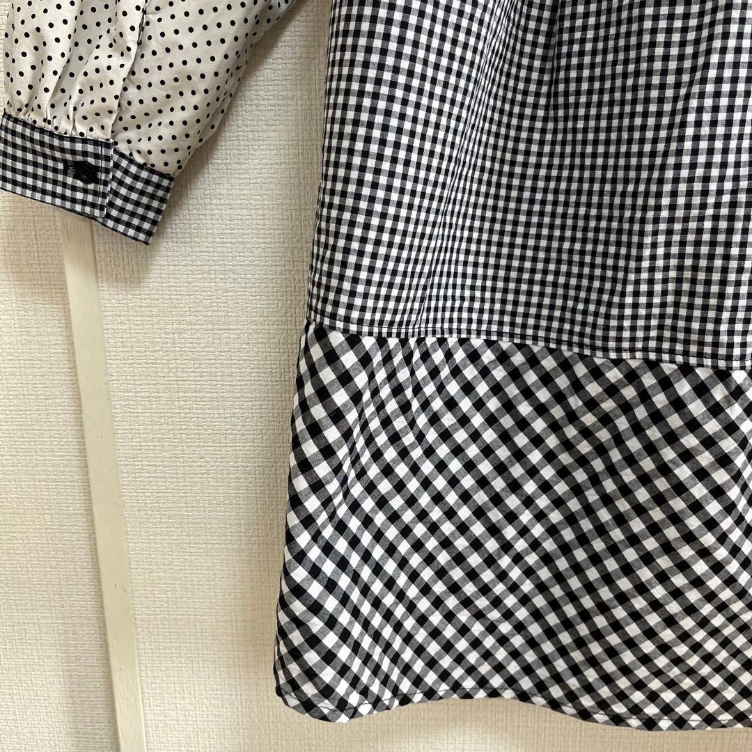 TORI-TO × BEAMS BOY チュニック パッチワーク ブラウス 長袖