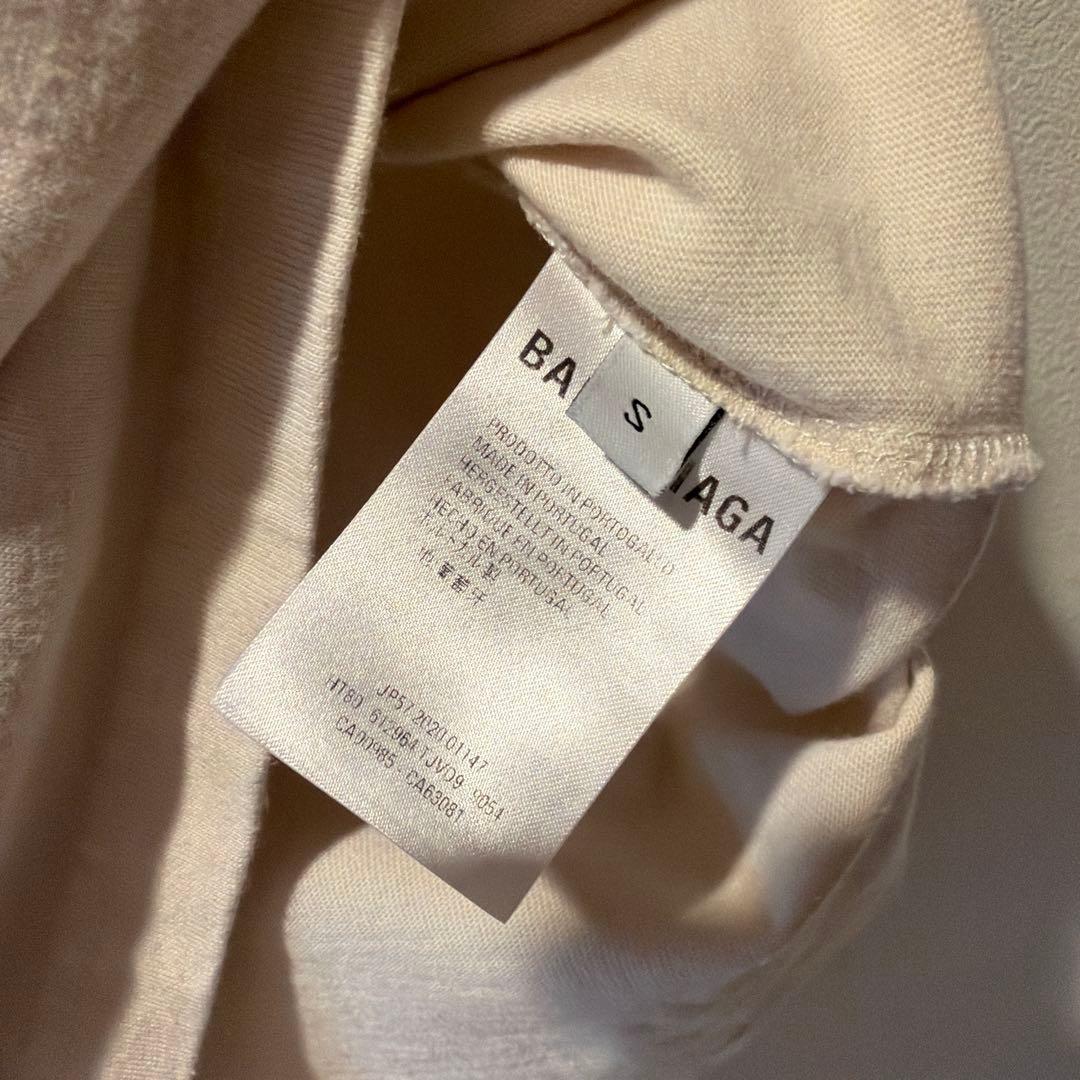 BALENCIAGA ロゴ入り 半袖Tシャツ クリーム