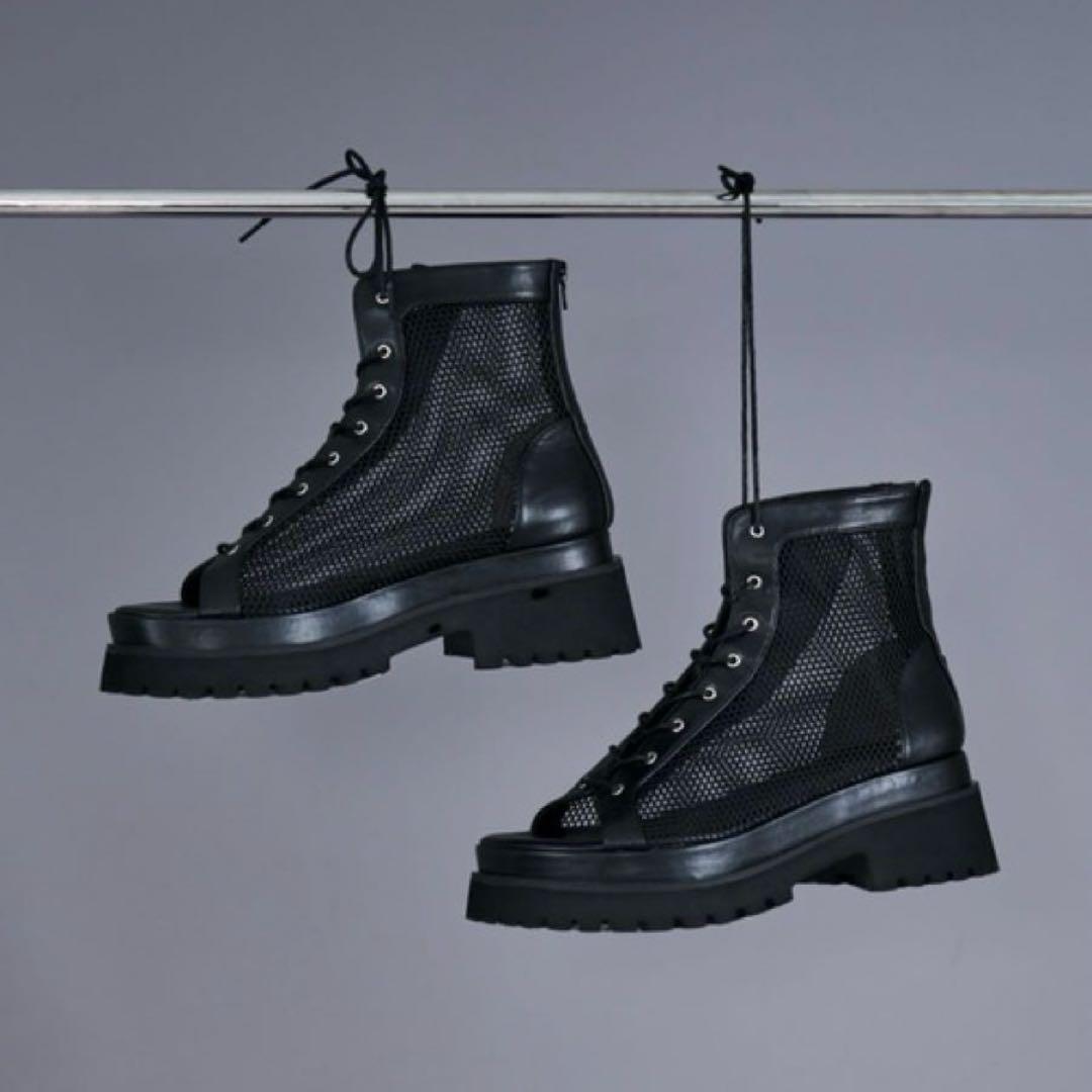 新品未使用　Ellno Loset エルノロゼット　メッシュブーツサンダル