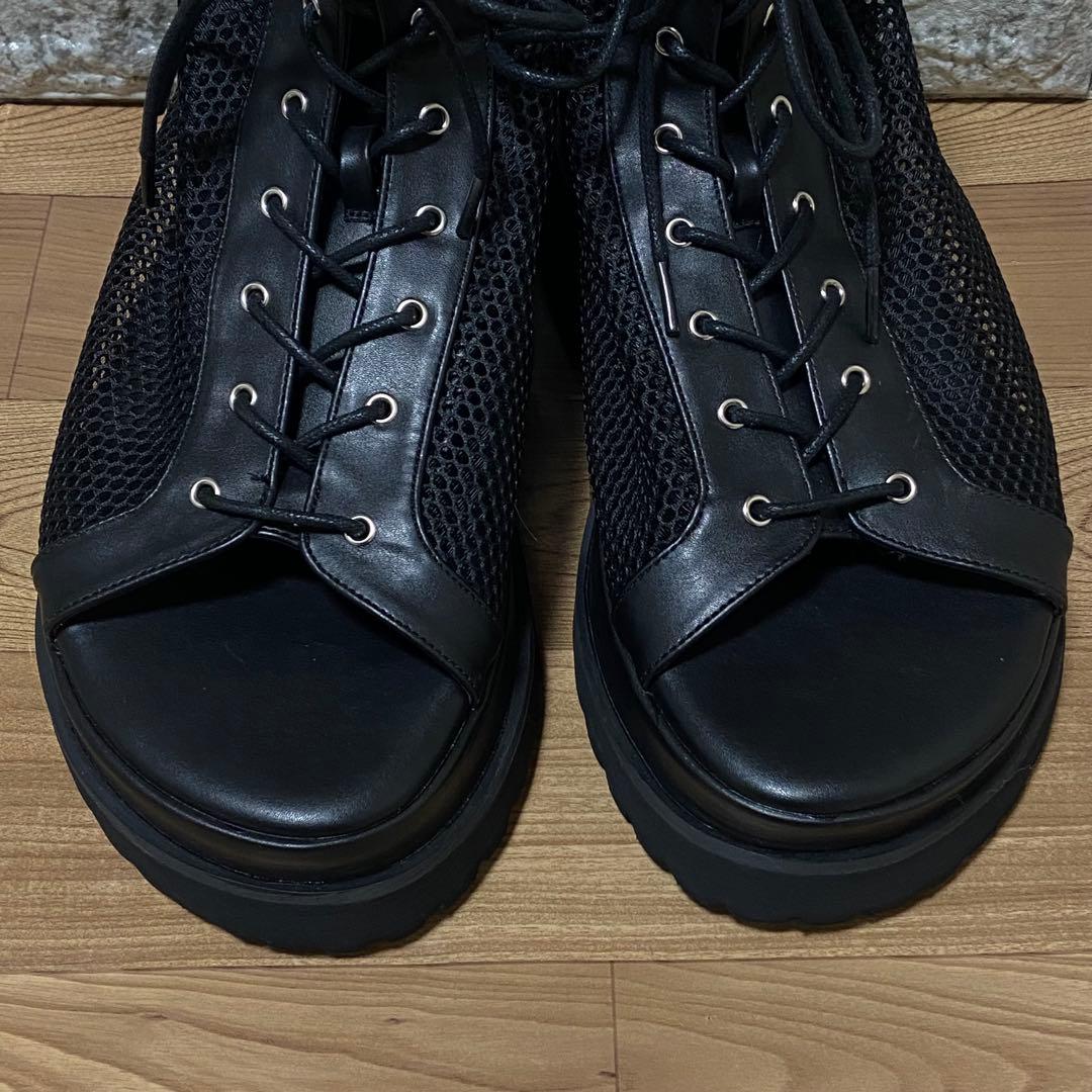 新品未使用　Ellno Loset エルノロゼット　メッシュブーツサンダル