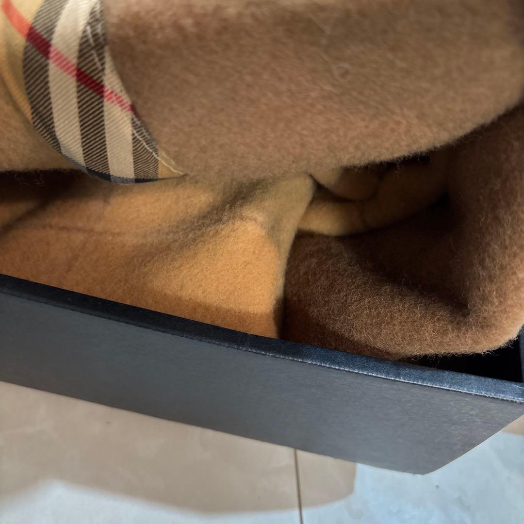 Burberry 純毛毛布ウール100% 綿毛布　2枚セット