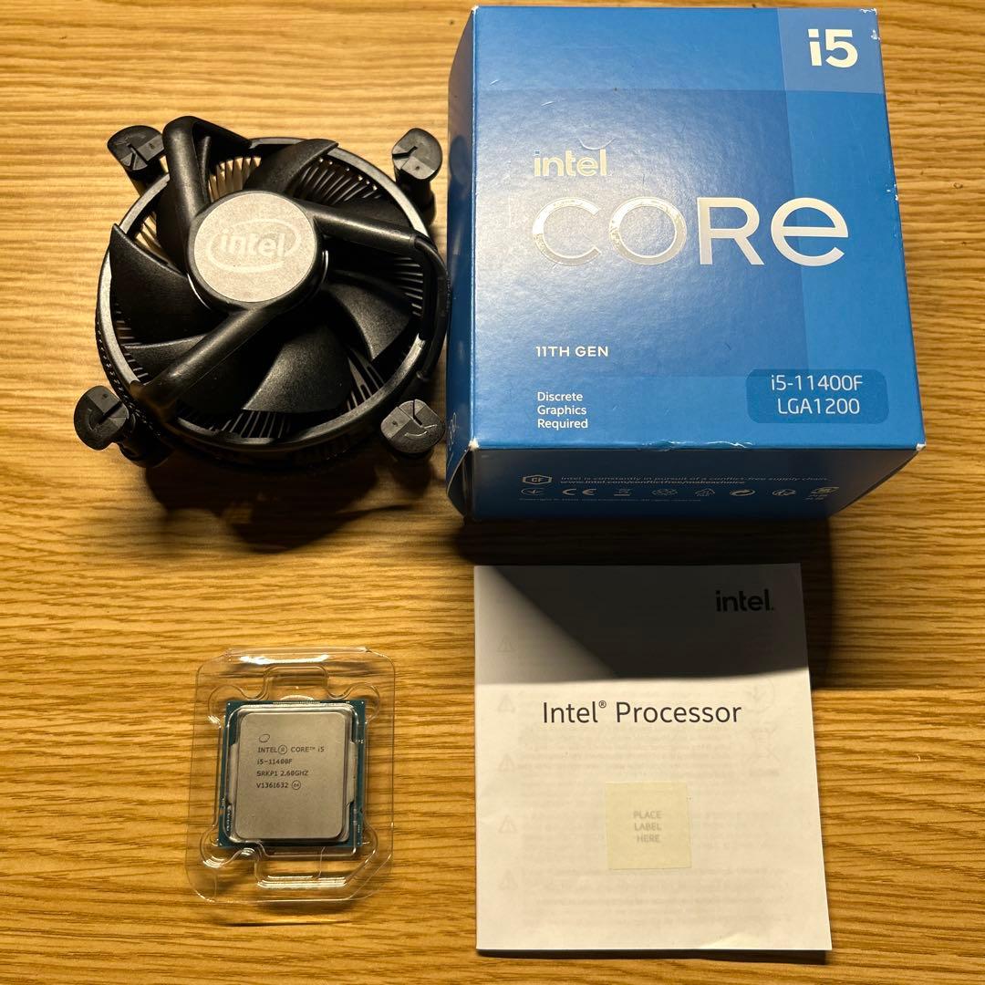 【箱・クーラー付き】Intel Core i5-11400F