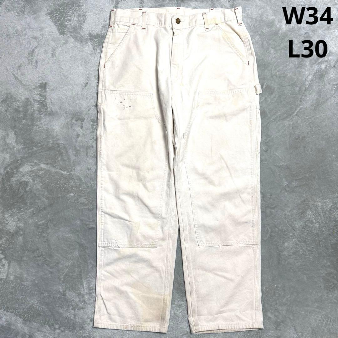 【希少】carhartt ダブルニーペインターパンツ NAT ホワイト USA製