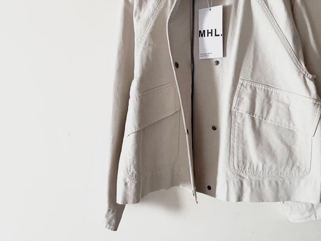 新品タグ付 マーガレットハウエル 襟付きコットンブルゾン 4.3万 カタログ掲載