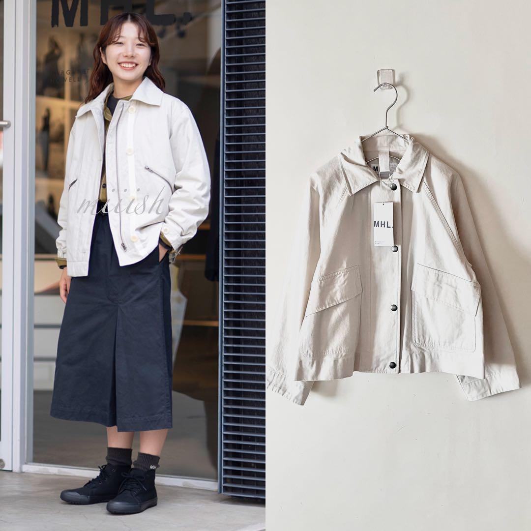 新品タグ付 マーガレットハウエル 襟付きコットンブルゾン 4.3万 カタログ掲載