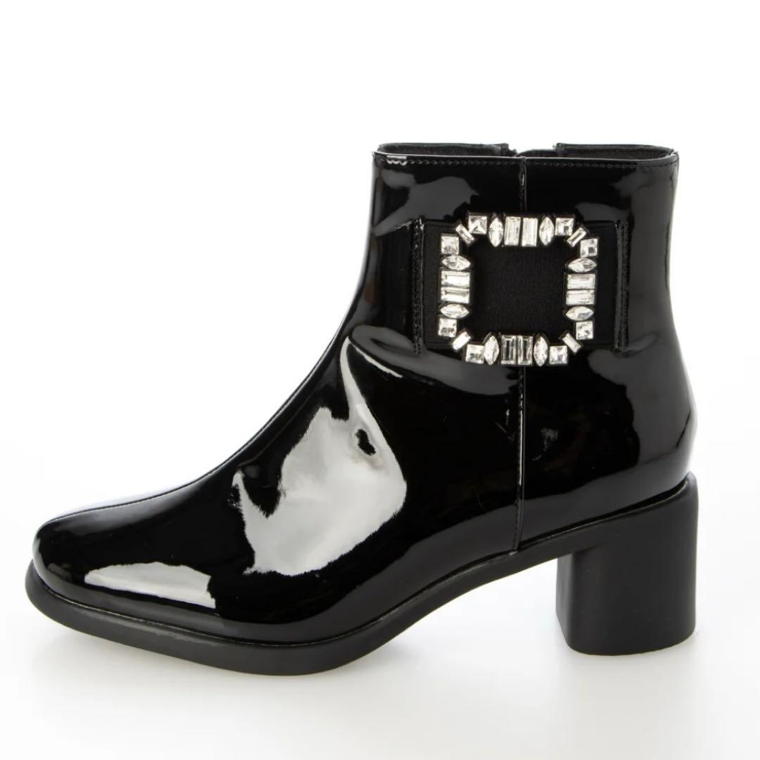 ブリジットバーキン ビジューバックルレインブーツ 23.5cm