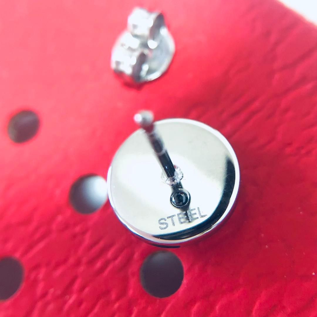 美品 DIESEL ファスナー ラウンド ピアス セット F252007