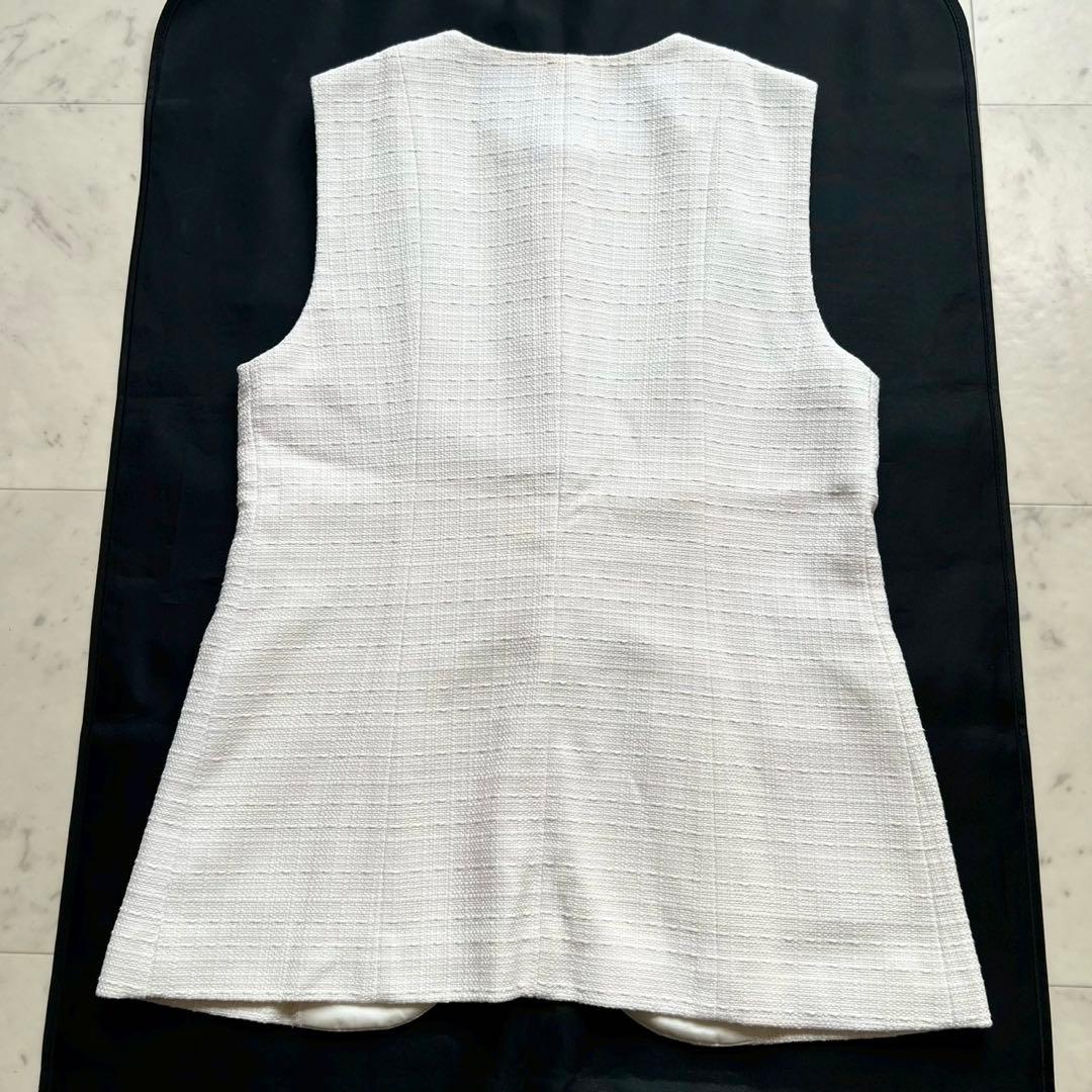 定価6万 ANAYI 2023 コットンオックスパッチポケットジレ 白 38