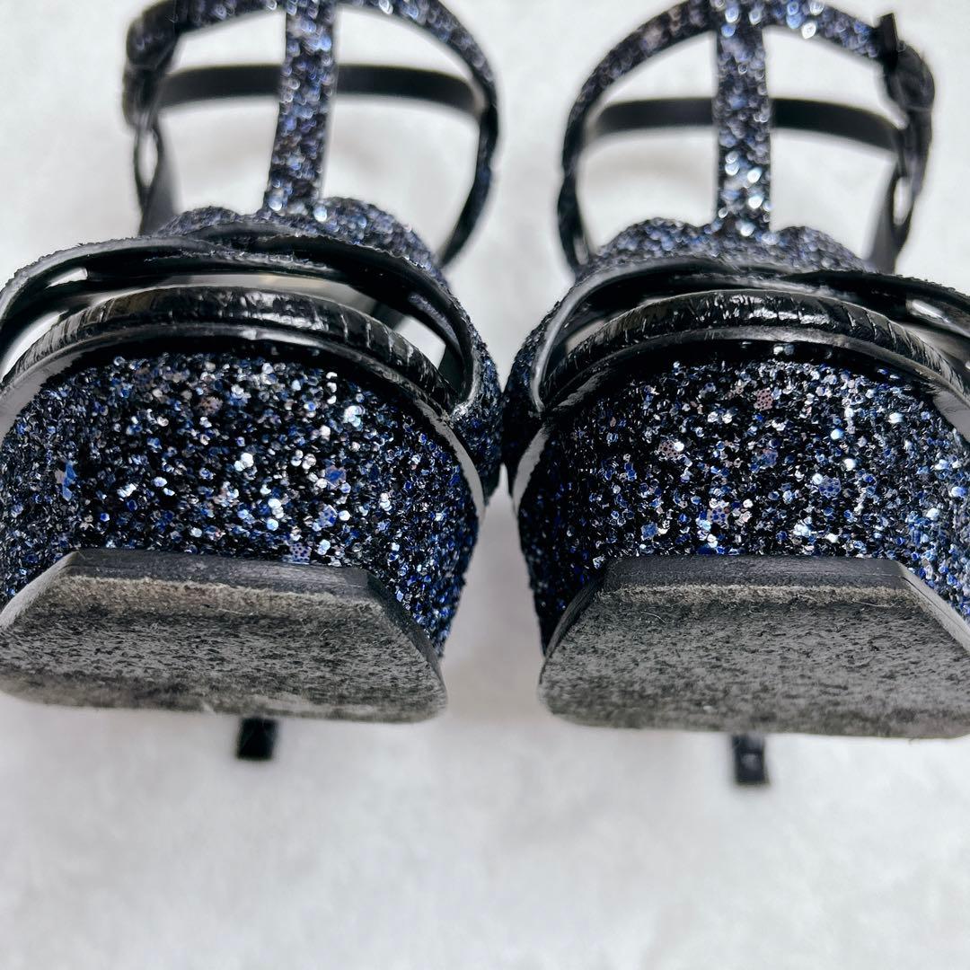 希少✨️ サンローラン サンダル トリビュート ラメ グリッター スパンコール