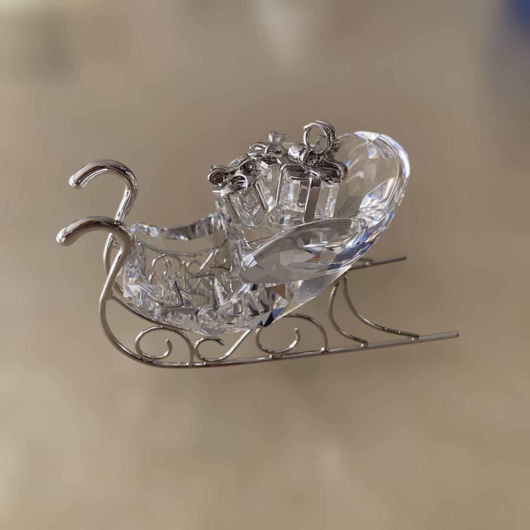 スワロフスキー クリスマス　オーナメント　ソリ　SWAROVSKI 置物