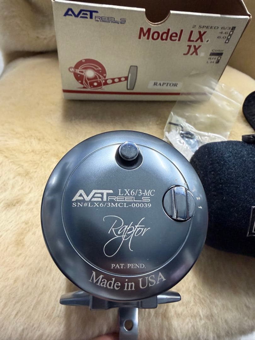 新品　アベット ラプターLX 6/3 左巻き　AVET