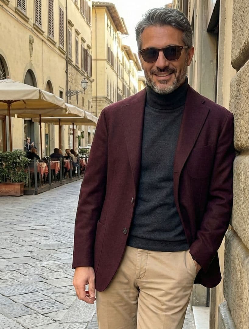 【イタリア製】SACCO ザッコ Napoli カノニコ生地 ジャケット 50