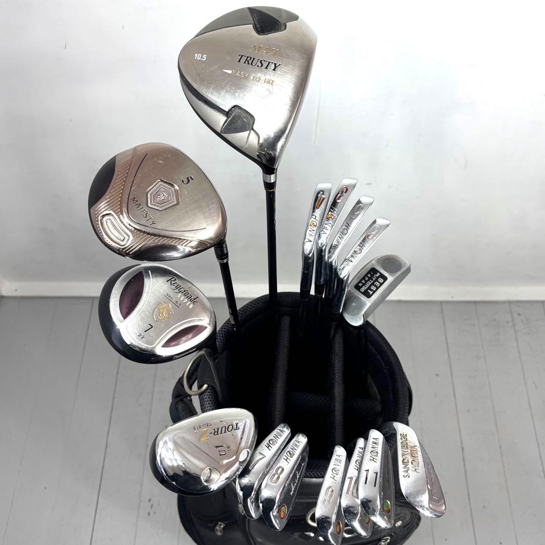 本格派 メンズゴルフクラブ 15本 フルセット ゴルフセット ホンマ XXIO