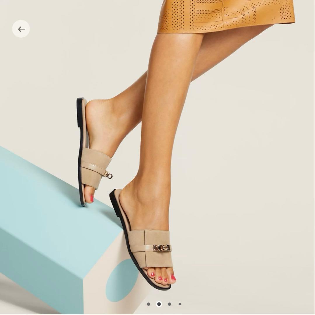 HERMES エルメス　サンダル　ジュリア　ゴールド金具