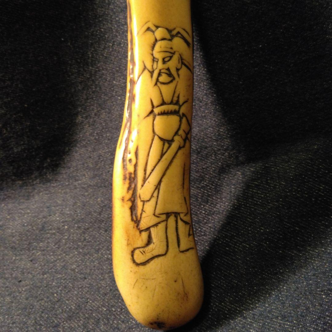 古い　キセル入れ　骨董 鹿の角