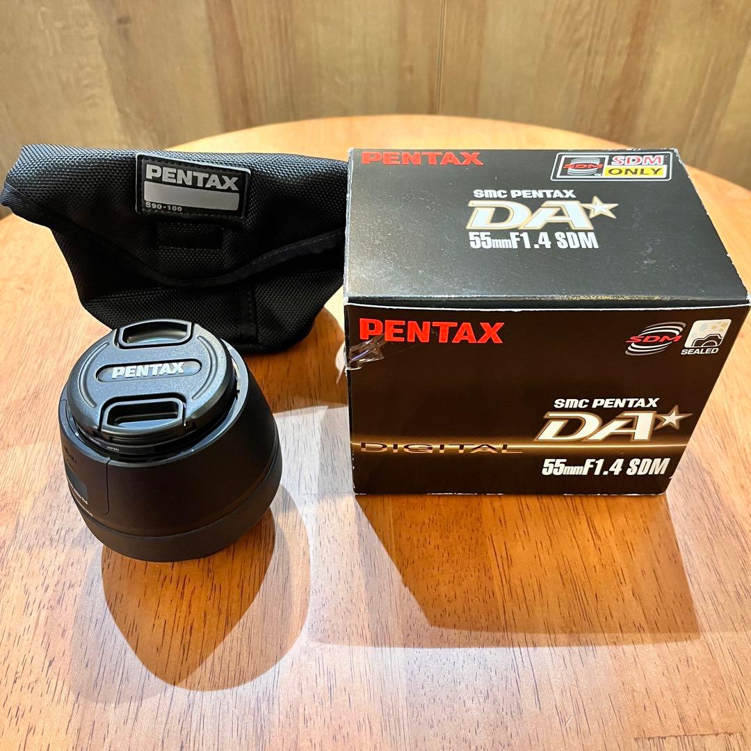 【美品】PENTAX-DA★55mmF1.4 SDM レンズ　保護フィルター付
