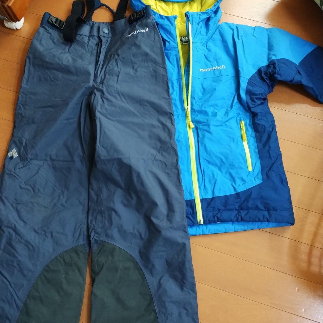 モンベルスキーウェアセットジャケット120　パンツ 130　上下サイズ違い
