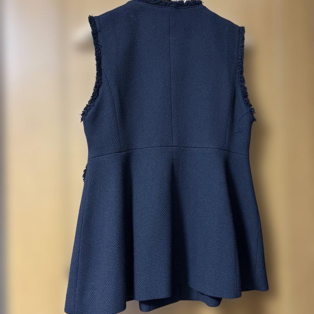 green label relaxing バスケットペプラムジレ