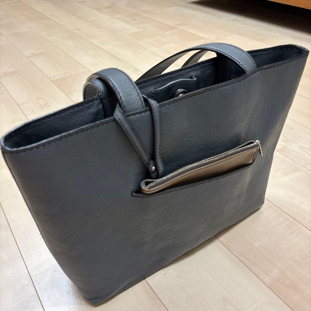 マザーハウス　リニアトートM スモーキーグレー