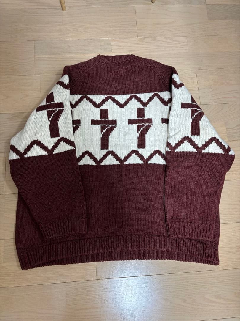 STUDIO SEVEN ワインレッド色 セーター L