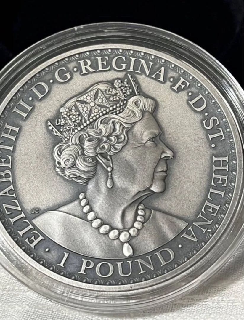 2021　セントヘレナ　ウナとライオン　カラー　ミスティック フォレスト　銀貨