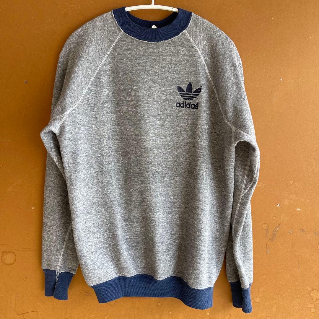 希少80sヴィンテージ adidasアディダス2トーンスウェット