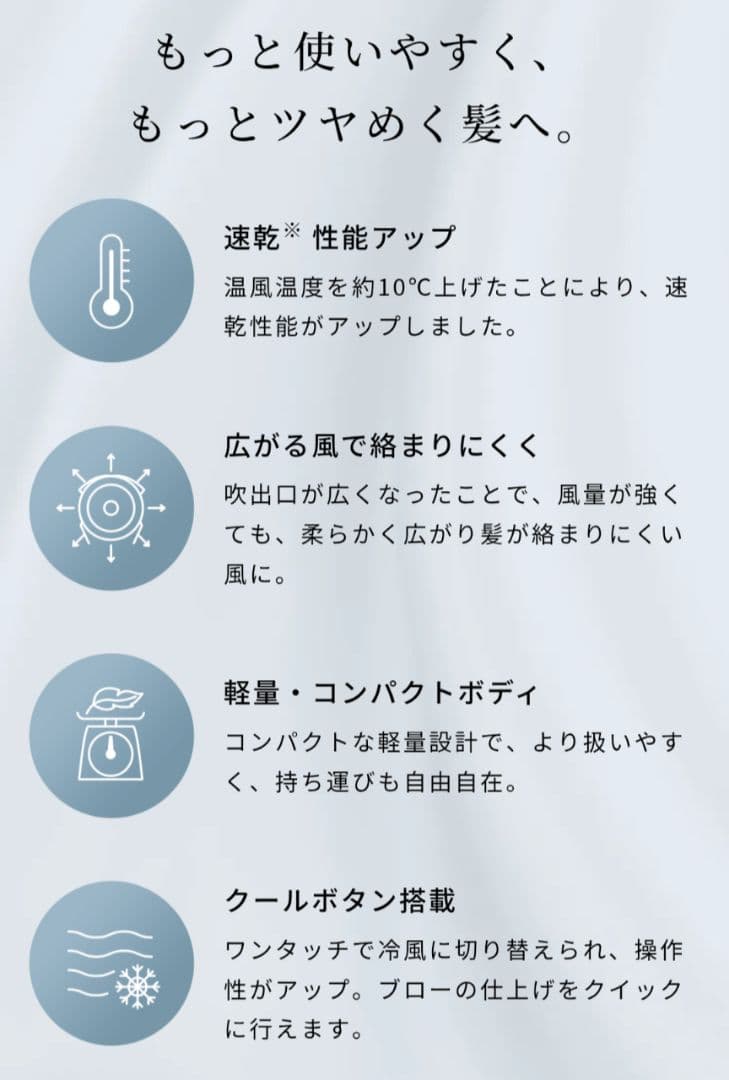 【ReFa】新品未使用 BEAUTECH DRYER S+ ドライヤー ホワイト