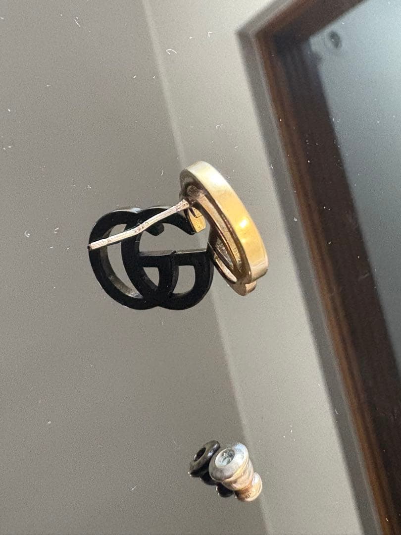 GUCCI earring グッチピアス GGマーモント 片耳のみ