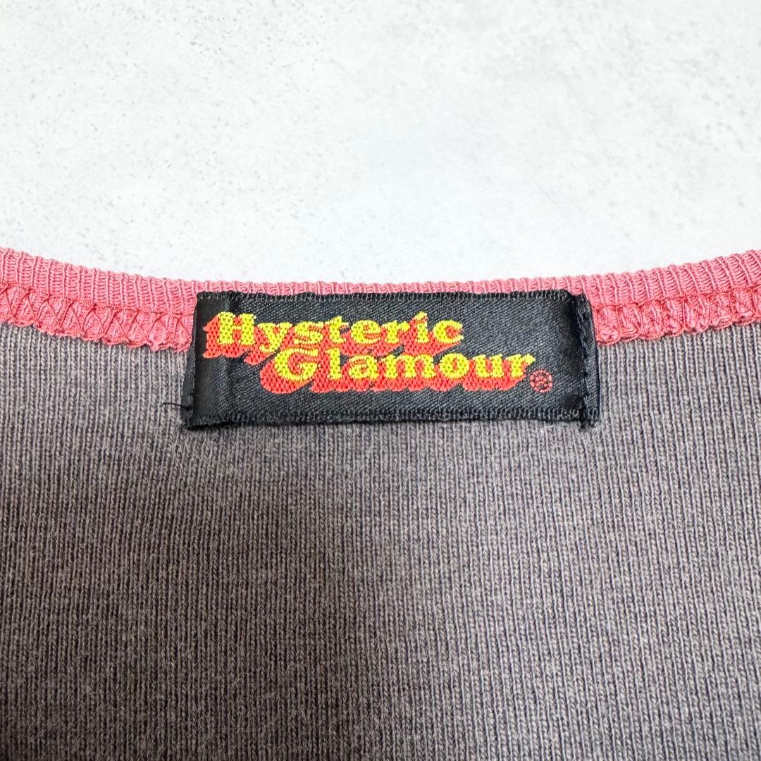 y2k❤️ 00s HYSTERIC GLAMOUR 星条旗 ガール ロゴ ロンT