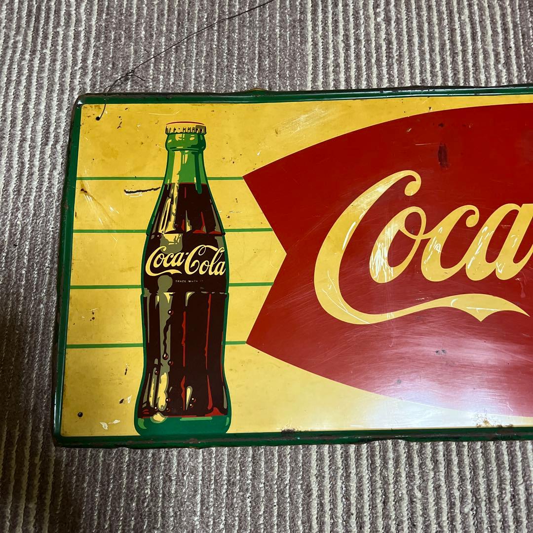 コカコーラ　ブリキ看板(レア・アイテム！)