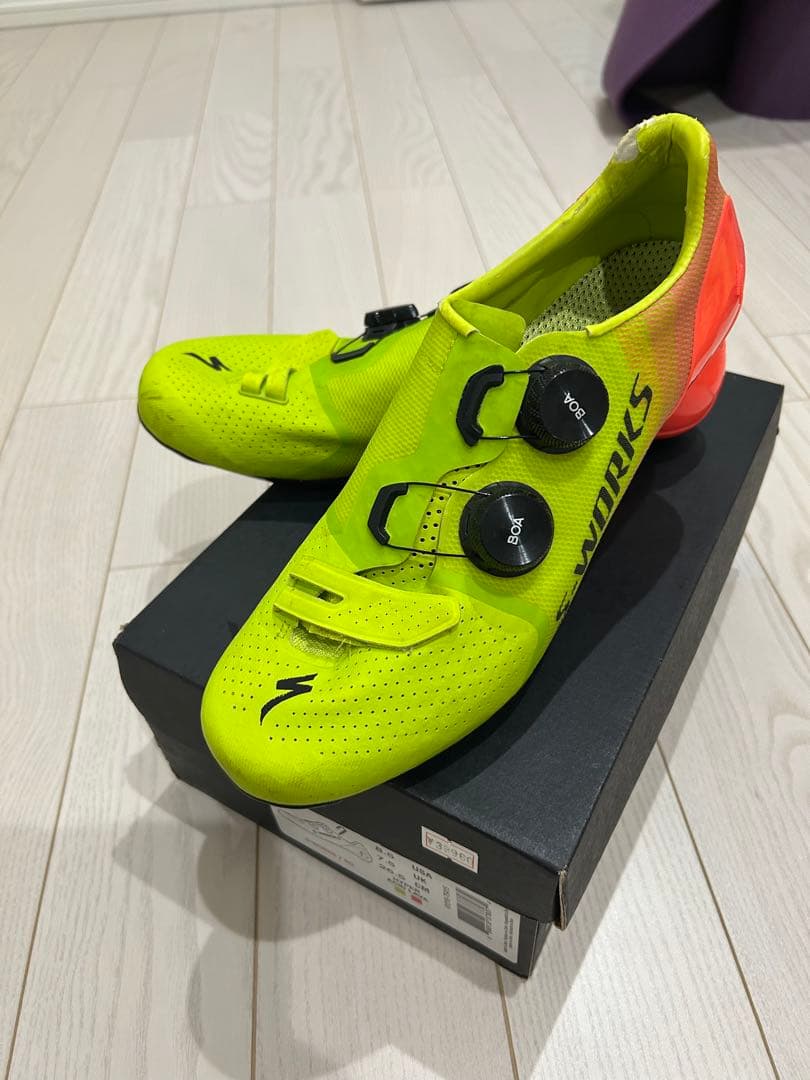 s-works7 シューズ 蛍光イエロー/オレンジ　26.5