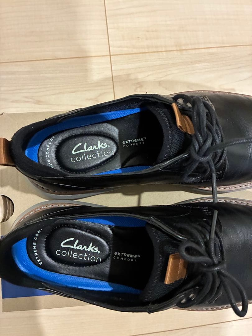【美品】Clarks ブランティンプレーン（ブラックレザー）