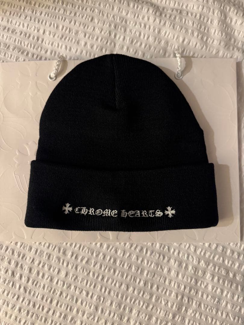 CHROME HEARTS ニット帽 ブラック　新品