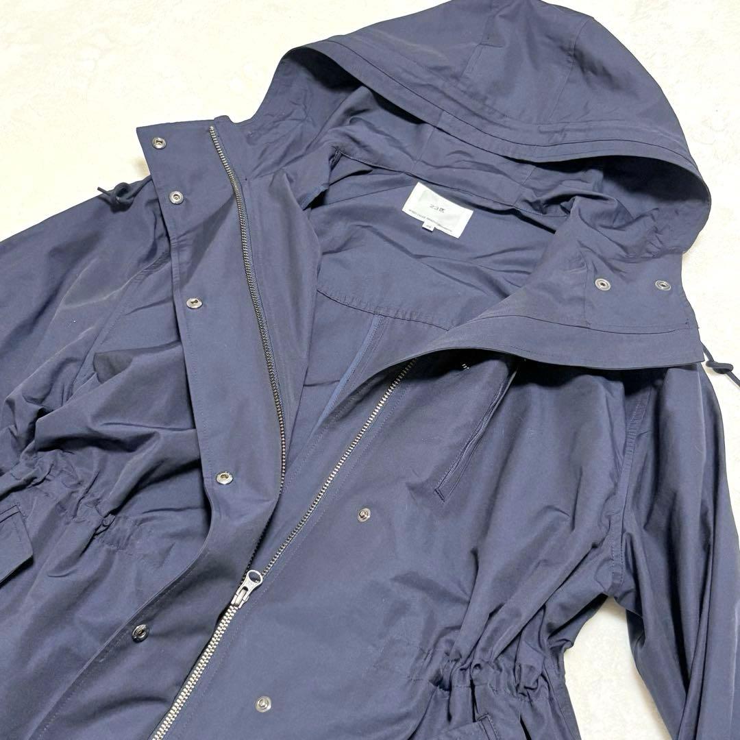 ◆美品◆23区 大きいサイズ 44 モッズコート 2XL ネイビー