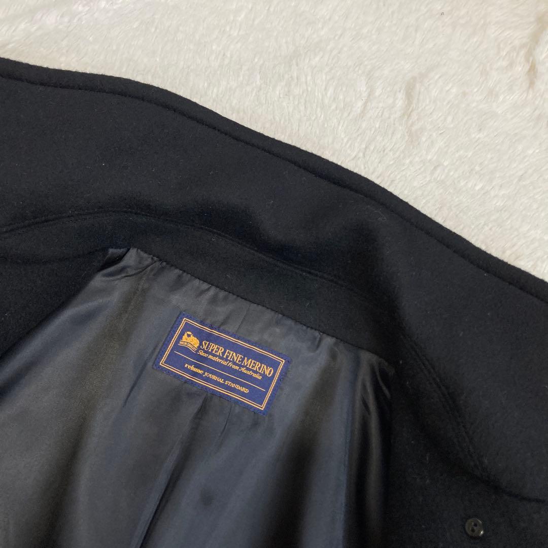 極美品・24AW✨ジャーナルスタンダード　スーパーファインビーバーPコート　黒