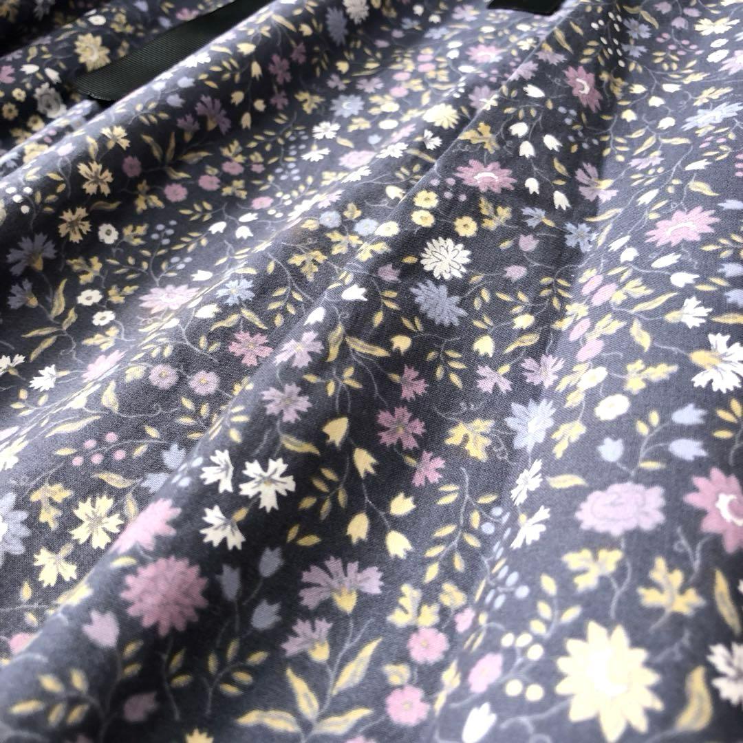 未使用級　ローラアシュレイ　ロングワンピース　シャツ　花柄✨　レトロ風✨