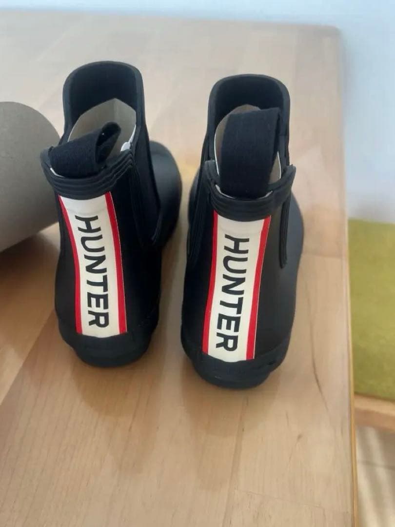 【新品・未使用】HUNTER ハンター　レインブーツ　サイドゴアブーツ