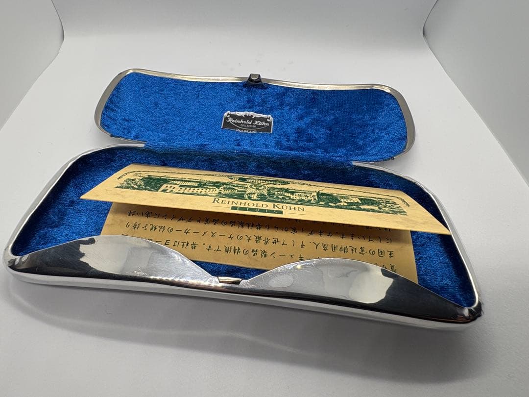 Reinhold Kuhn ラインホルトキューン アルミ製メガネケース Lサイズ